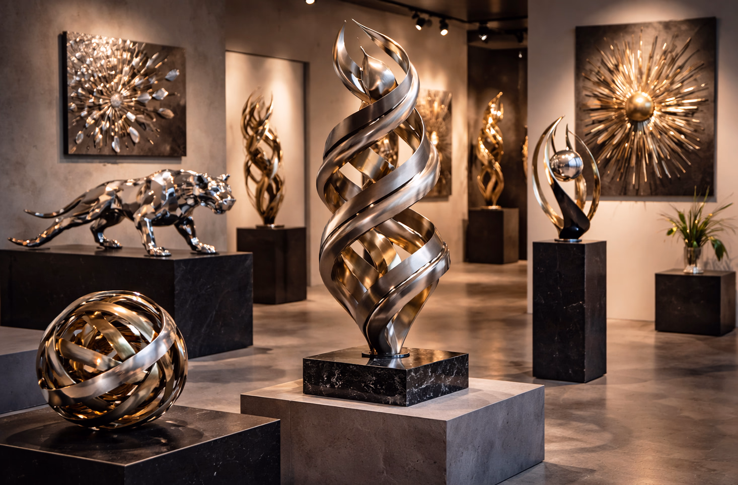 Sculpture métallique